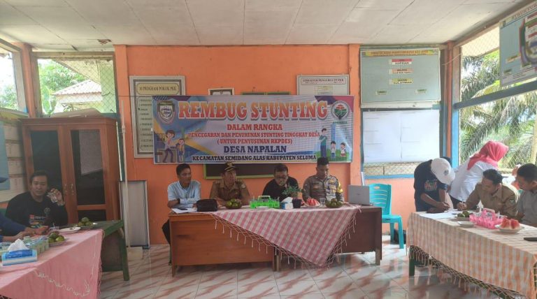 Susun Gagasan Perangi Stunting, Pemdes Napalan SA Gelar Rembuk Stunting