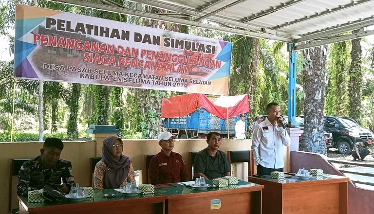 Pemdes Pasar Seluma Gelar Pelatihan Dan Simulasi Penanganan Dan Penanggulangan Bencana Alam