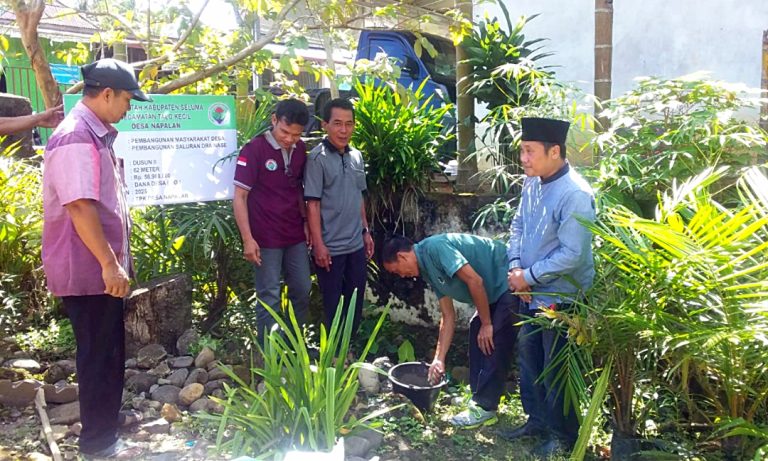 Pembangunan Fisik Tahun 2025 Dimulai, Pemdes Napalan Titik Nol Saluran Drainase